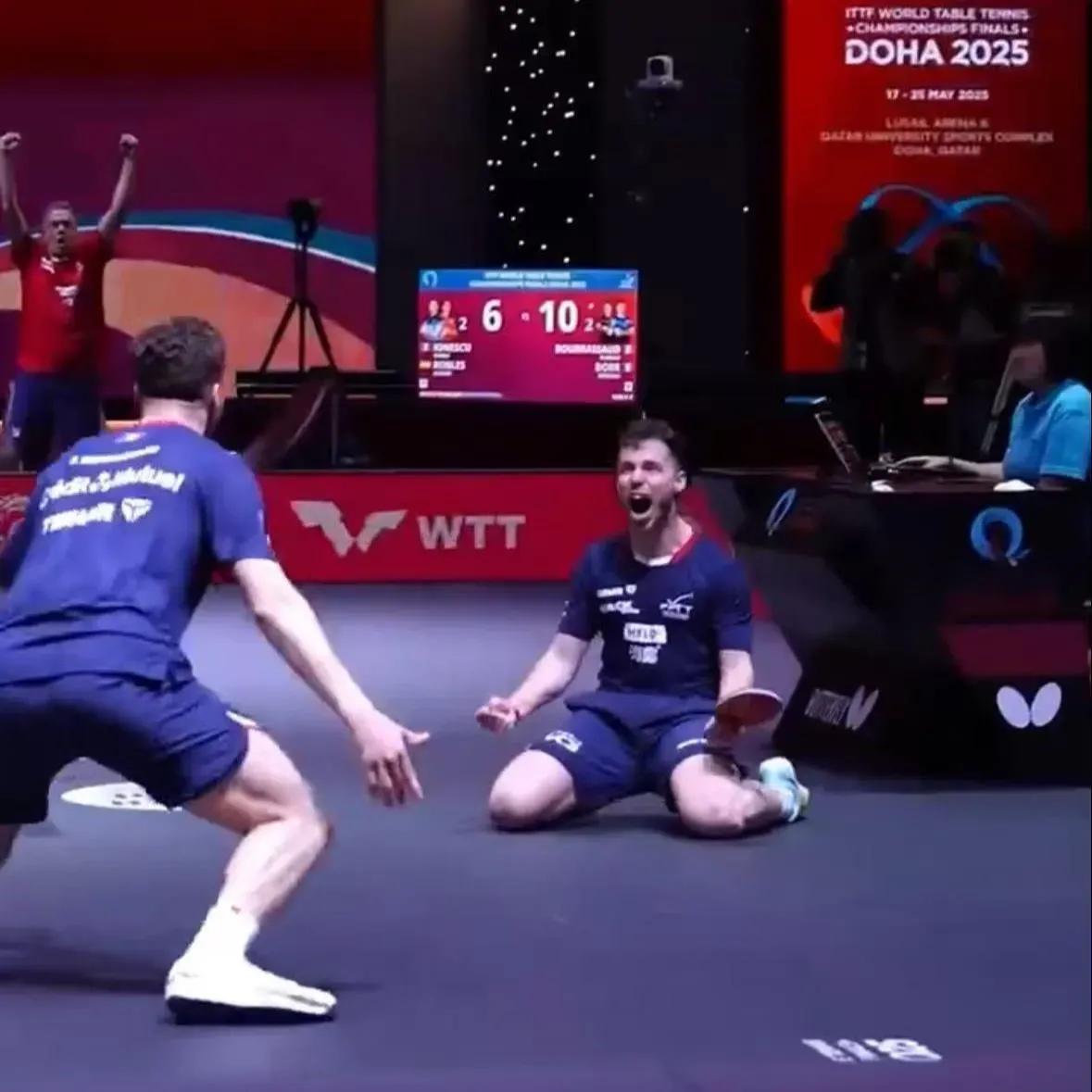 中国击败法国晋级乒乓球四强